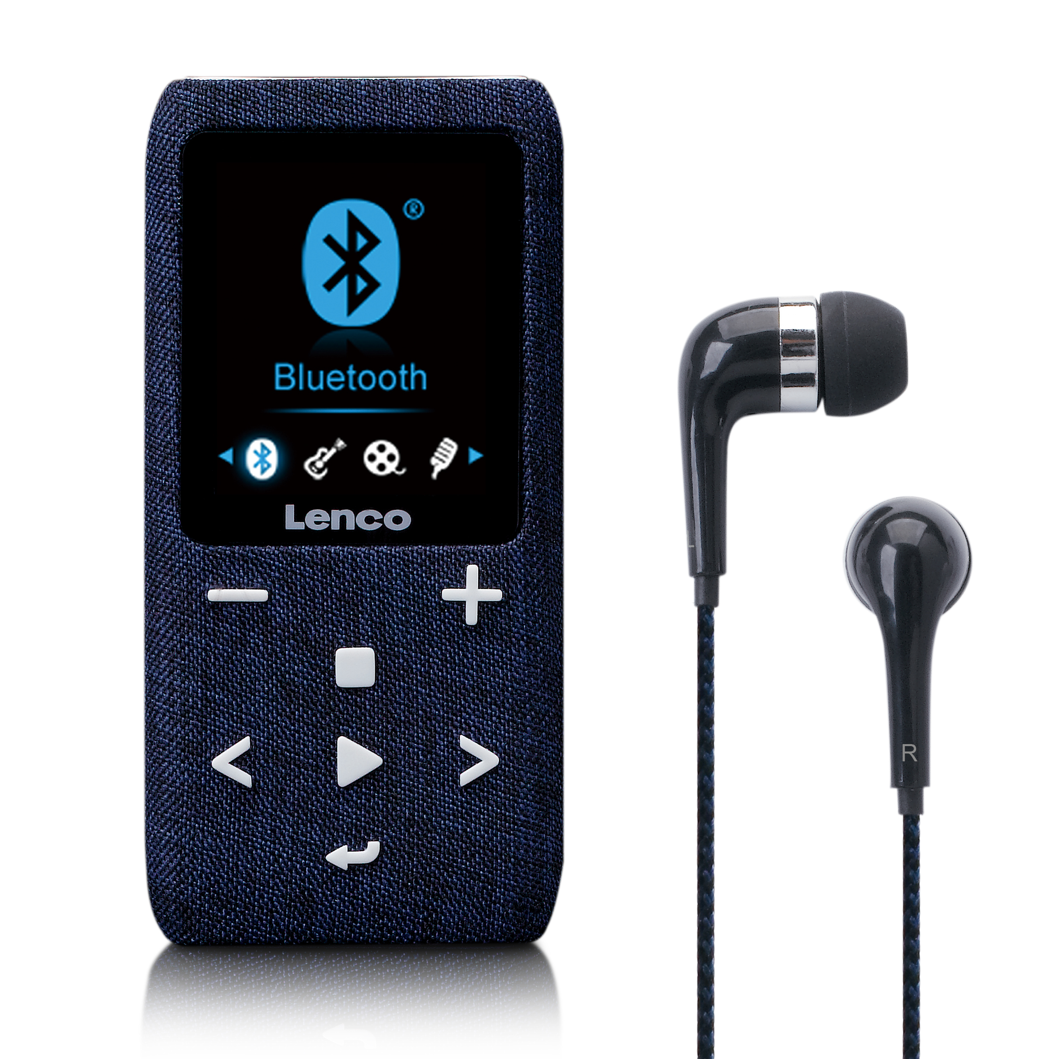LENCO Lecteur MP3/MP4 avec Bluetooth® Carte Micro SD 8 GB Bleu