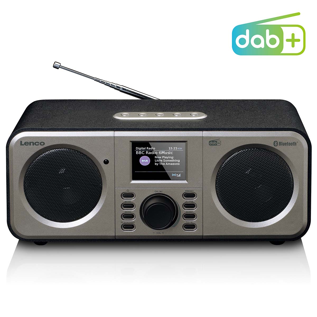 LENCO Radio DAB+ FM stéréo avec Bluetooth® Noir