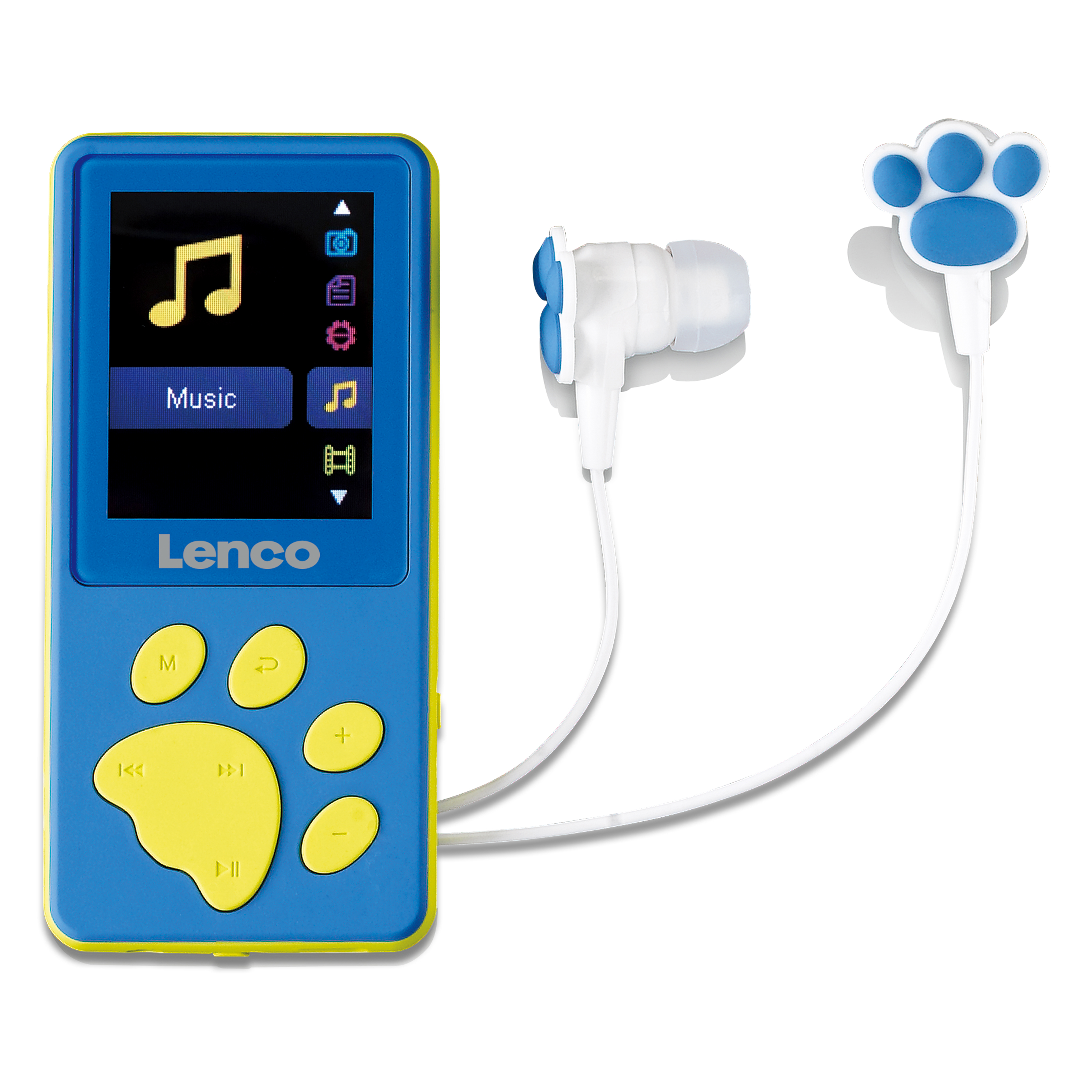 LENCO Lecteur MP3/MP4 avec mémoire de 8 Go Bleu