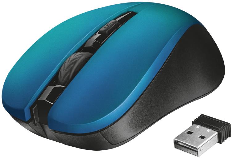 TRUST Souris sans fil Mydo silent click bleu