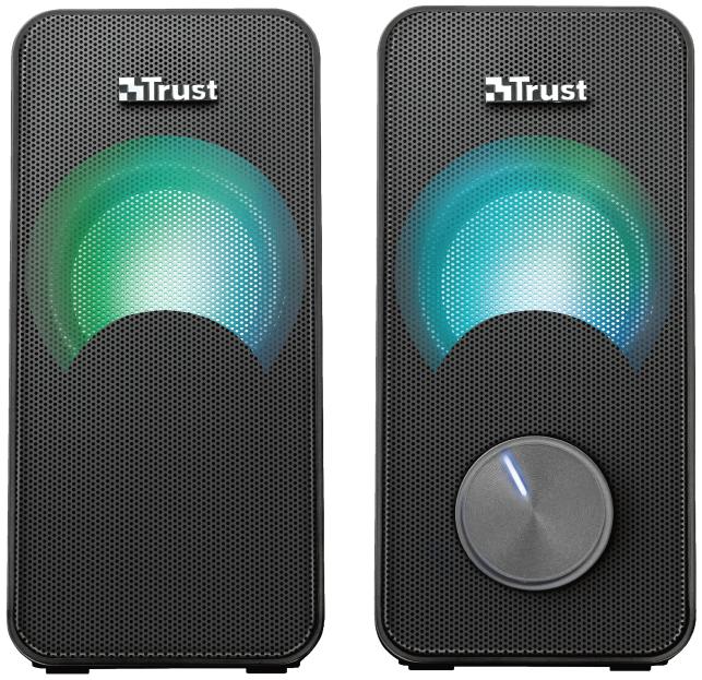 TRUST Arys RGB Compact 2.0 Enceintes - noir