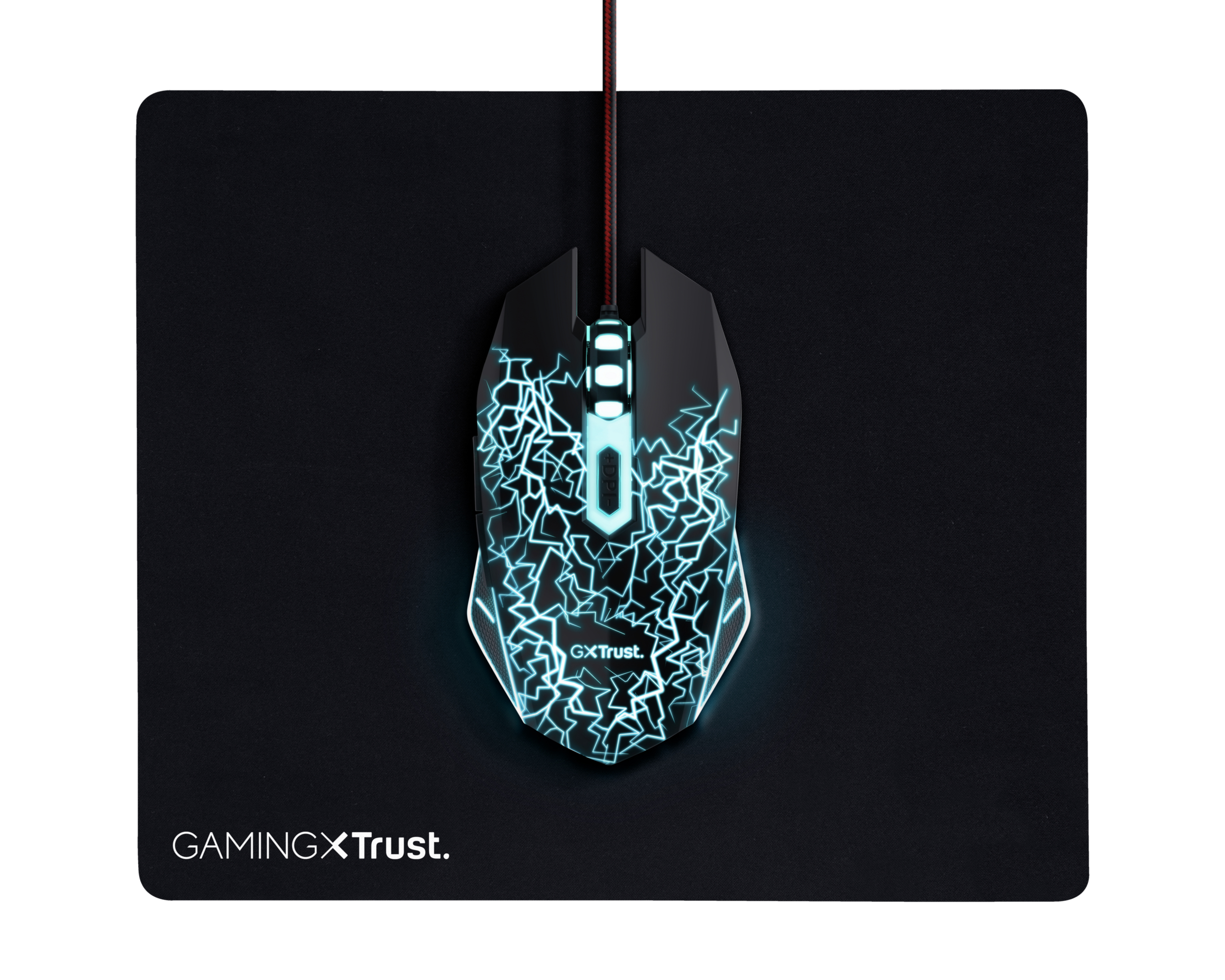TRUST Gaming 24752 Pack Souris Optique 4000DPI + Tapis de Souris