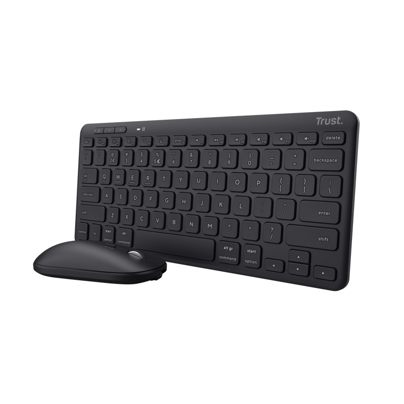 TRUST Clavier et souris sans fil multi-appareils Lyra