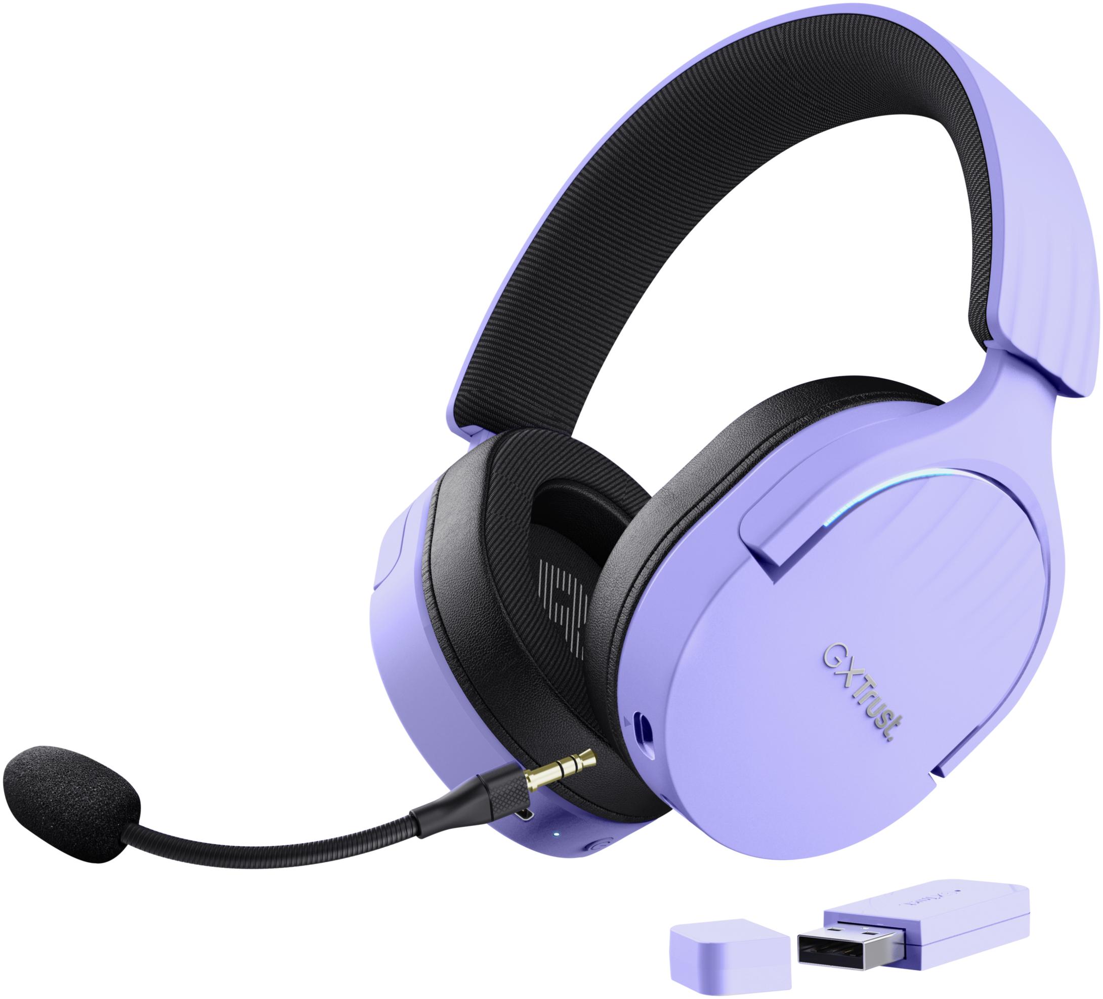TRUST Modèle du produit : Casque gaming sans fil GXT 491P Fayzo Violet