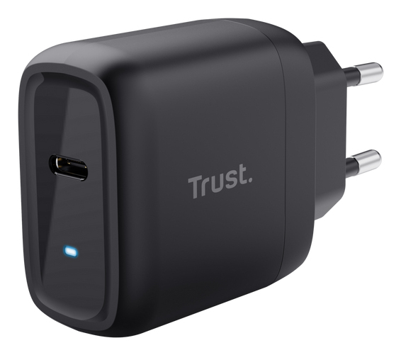 TRUST Maxo Chargeur GaN USB-C 45W avec câble USB-C 2m