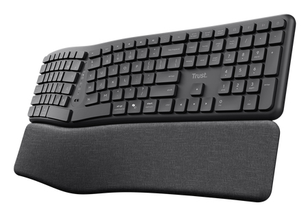 TRUST Clavier sans fil KEYRA ergonomique Bluetooth