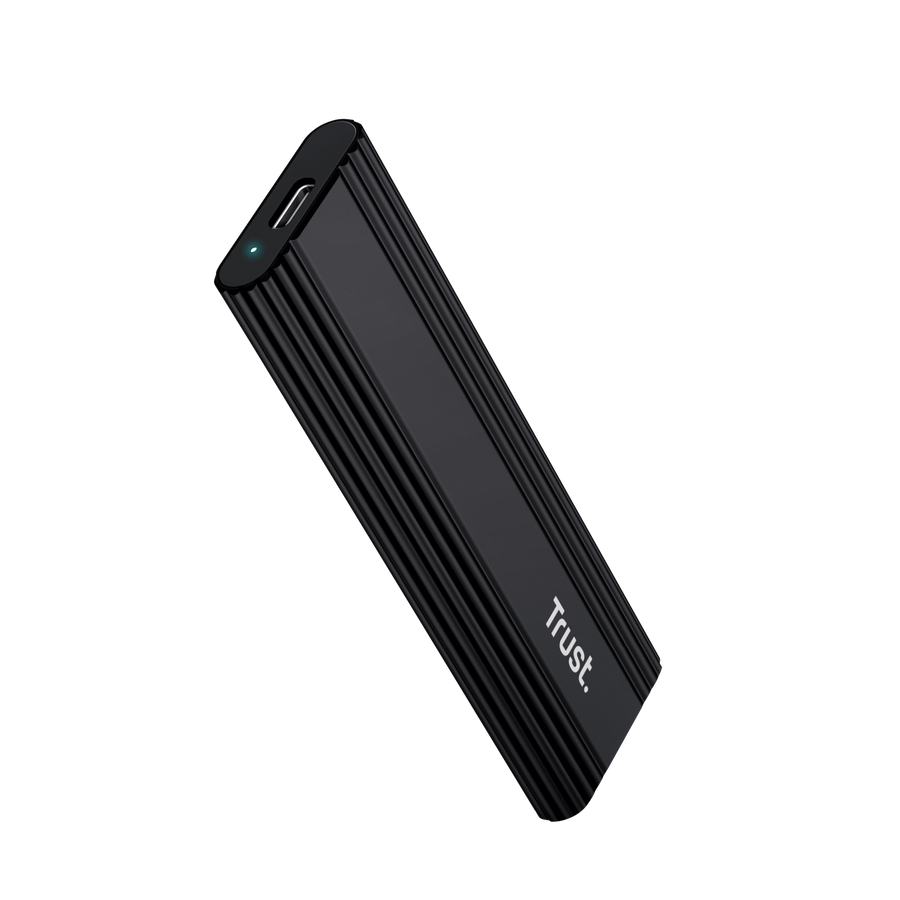 TRUST Boîtier SSD 25806 M.2 ABS Noir USB-C 10 Gbit/s Portable