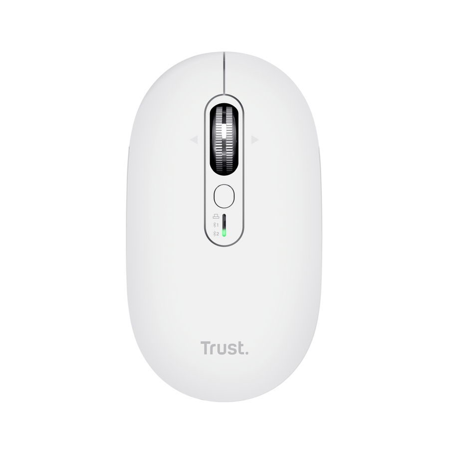 TRUST Souris sans fil SERON hyperscroll multi-connexion rechargeable blanc