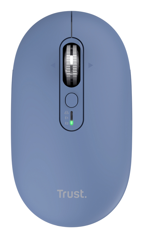 TRUST Souris sans fil SERON hyperscroll multi-connexion rechargeable bleu