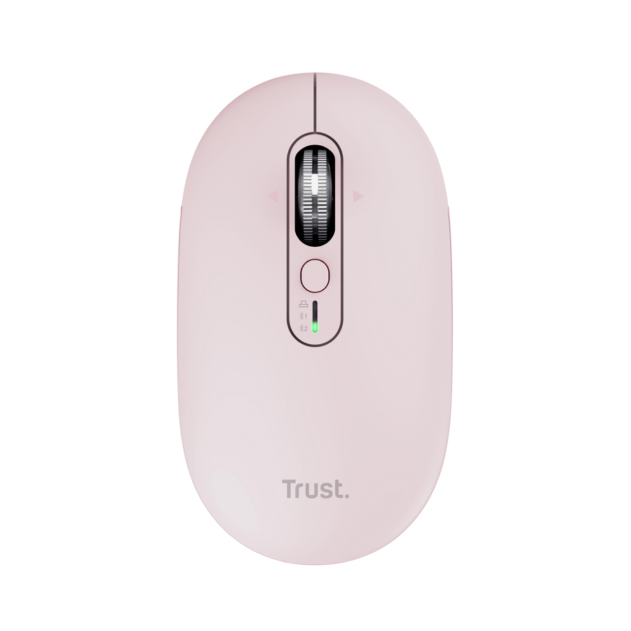 TRUST Souris sans fil SERON hyperscroll multi-connexion rechargeable rose