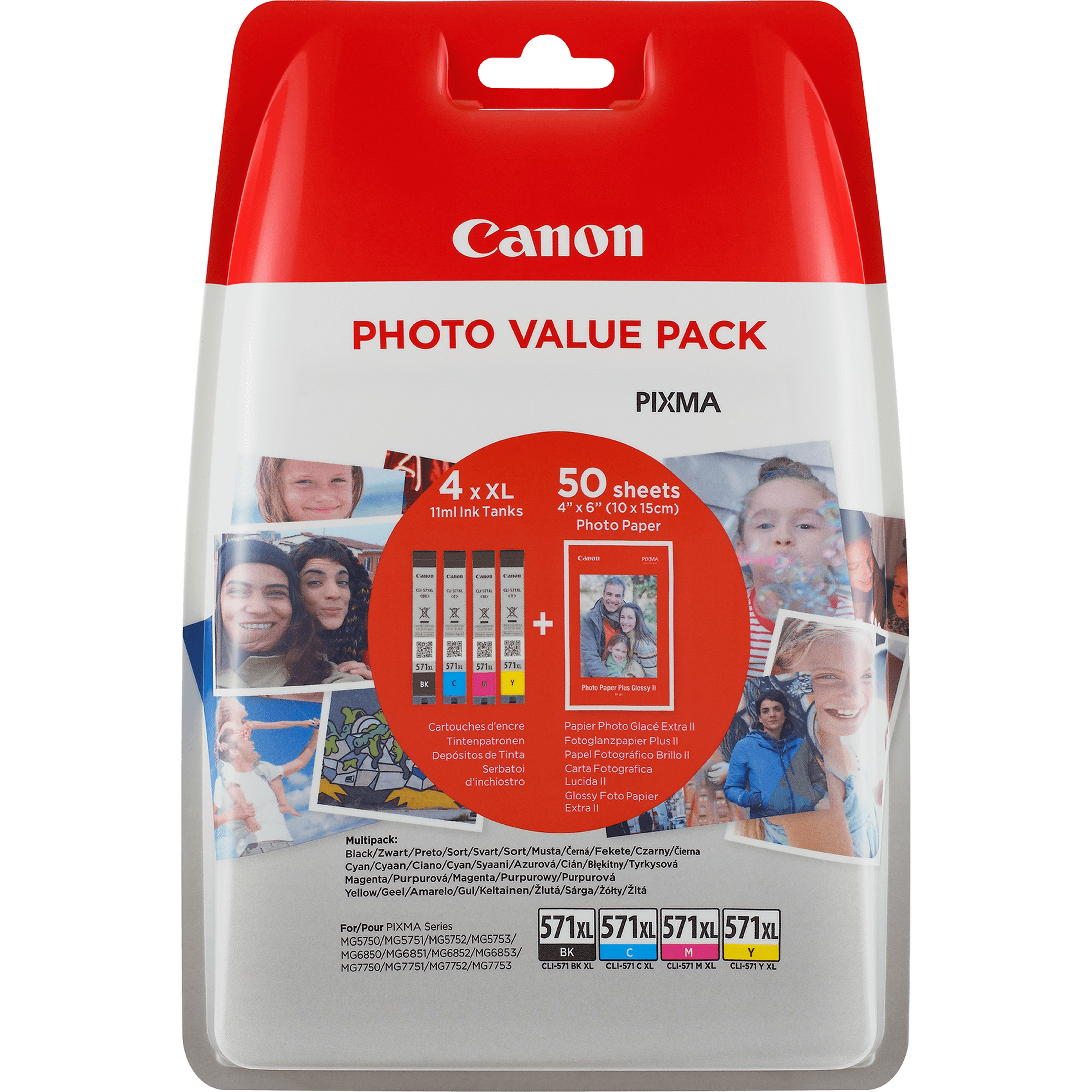 CANON CLI-571 XL C/M/Y/BK Photo Value Pack
