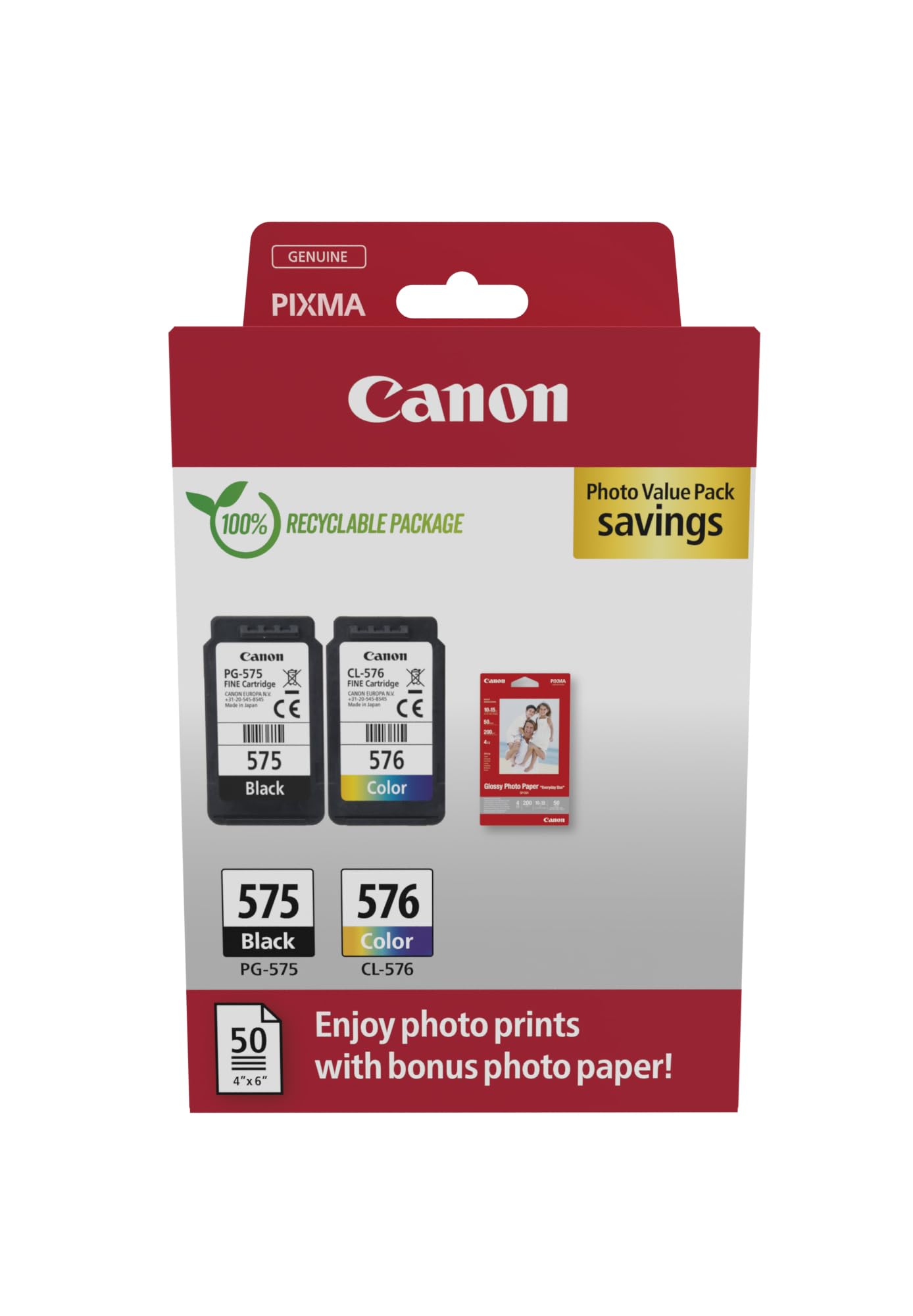 CANON Modèle du produit : PG-575/CL-576 PVP SEC