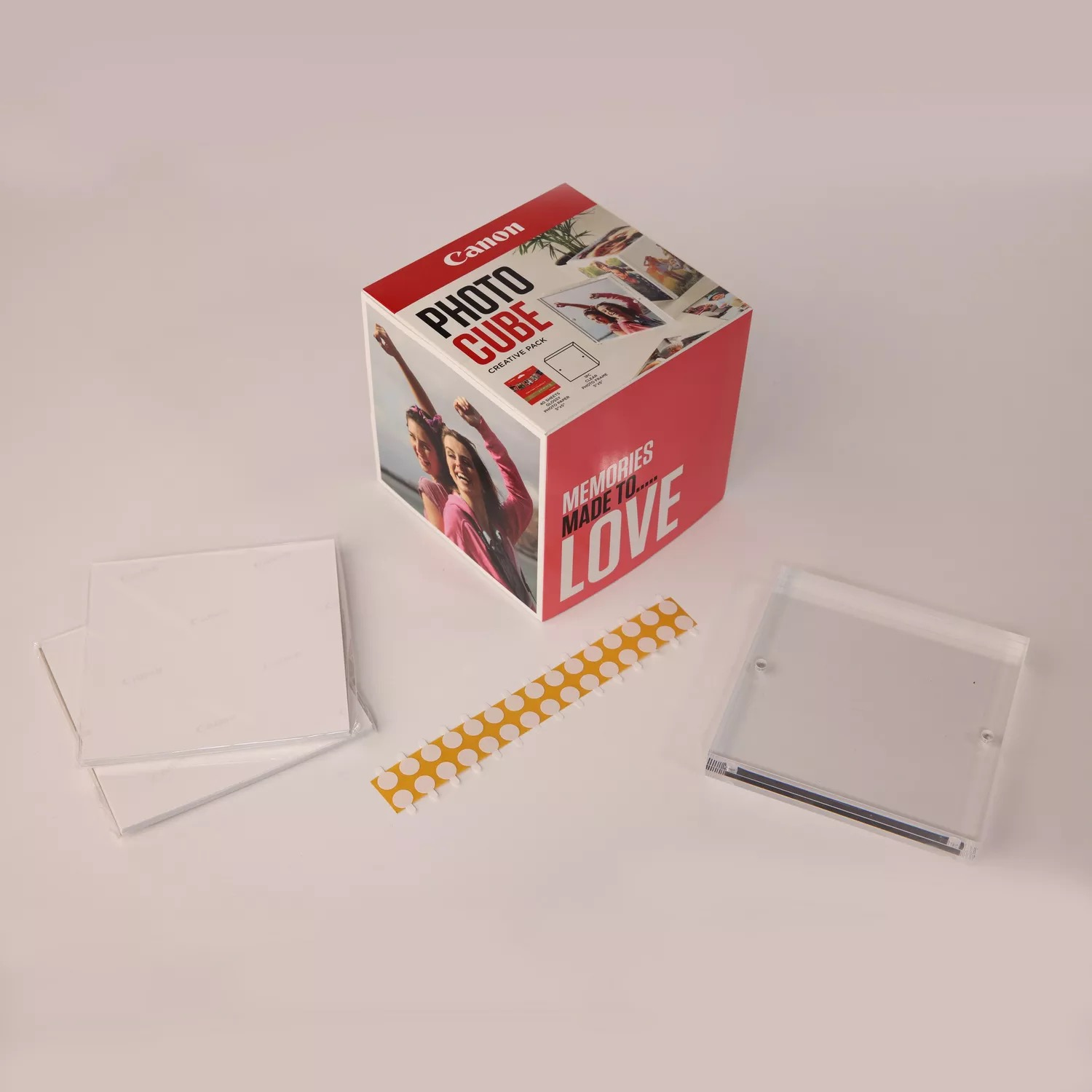CANON PP-201 5X5 PHOTO CUBE CREATIVE Blanc/Rose