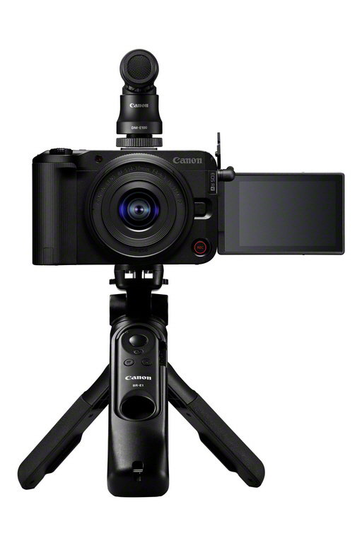 CANON EOS R50 V + Optique RF-S 14-30mm pour Système EOS R + Poignée-Trépied HG-100TBR avec commande a distance  Bluetooth + Microphone DM-E100 +  Carte SD 128 GB