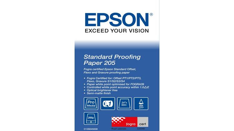 EPSON S045008 Standard proofing papier inkjet 205g/m2 610mm x 50m 1 rouleau pack de 1