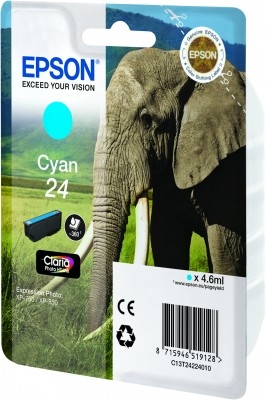 EPSON Cartouche jet d'encre Claria 24 - Cyan