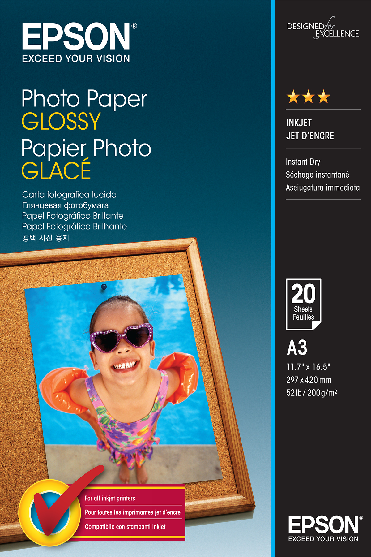 EPSON Papier Photo Glossy