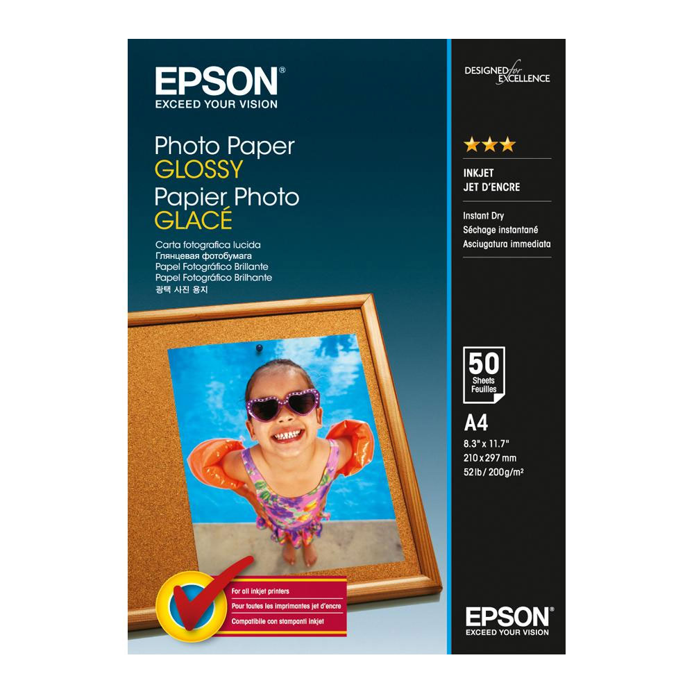EPSON Papier photo glacé A4 (50 feuilles)