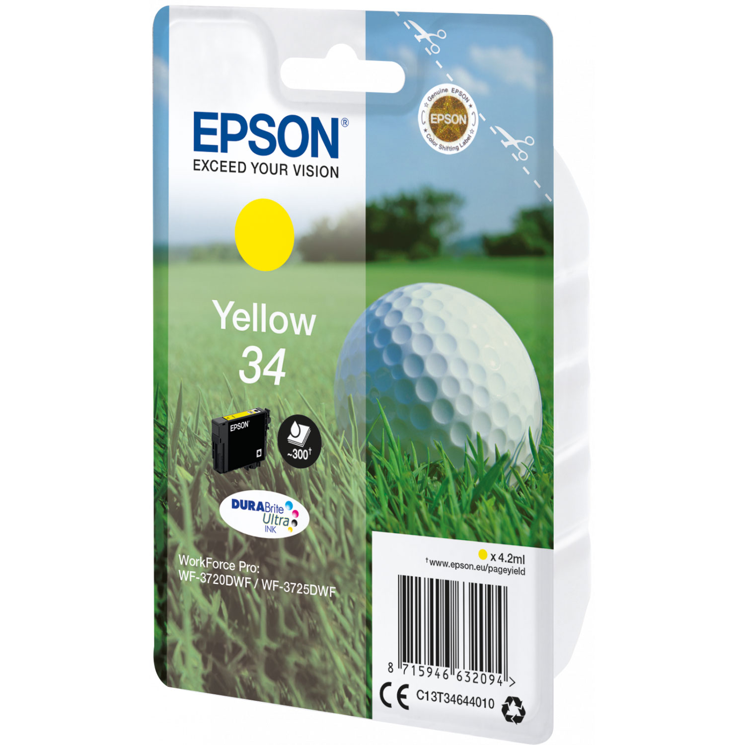 EPSON Balle de Golf Jaune 34