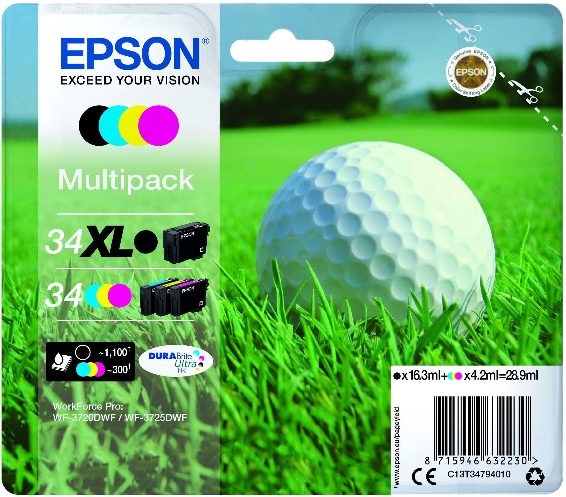 EPSON Ink/Mixed Multipack 4-color 34 DURABrite