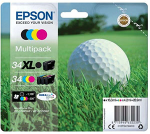 EPSON PACK GOLF NOIR XL + 3 COULEURS