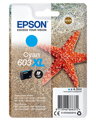 EPSON Etoile de mer 603XL Cyan