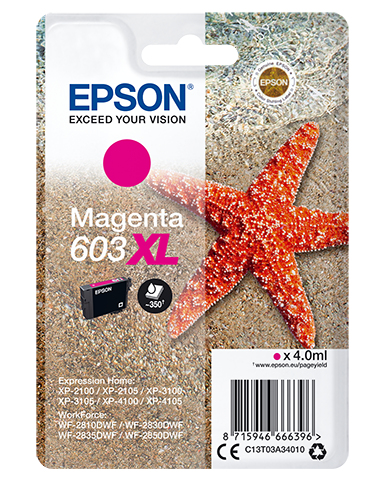 EPSON Singlepack Magenta 603XL Ink
