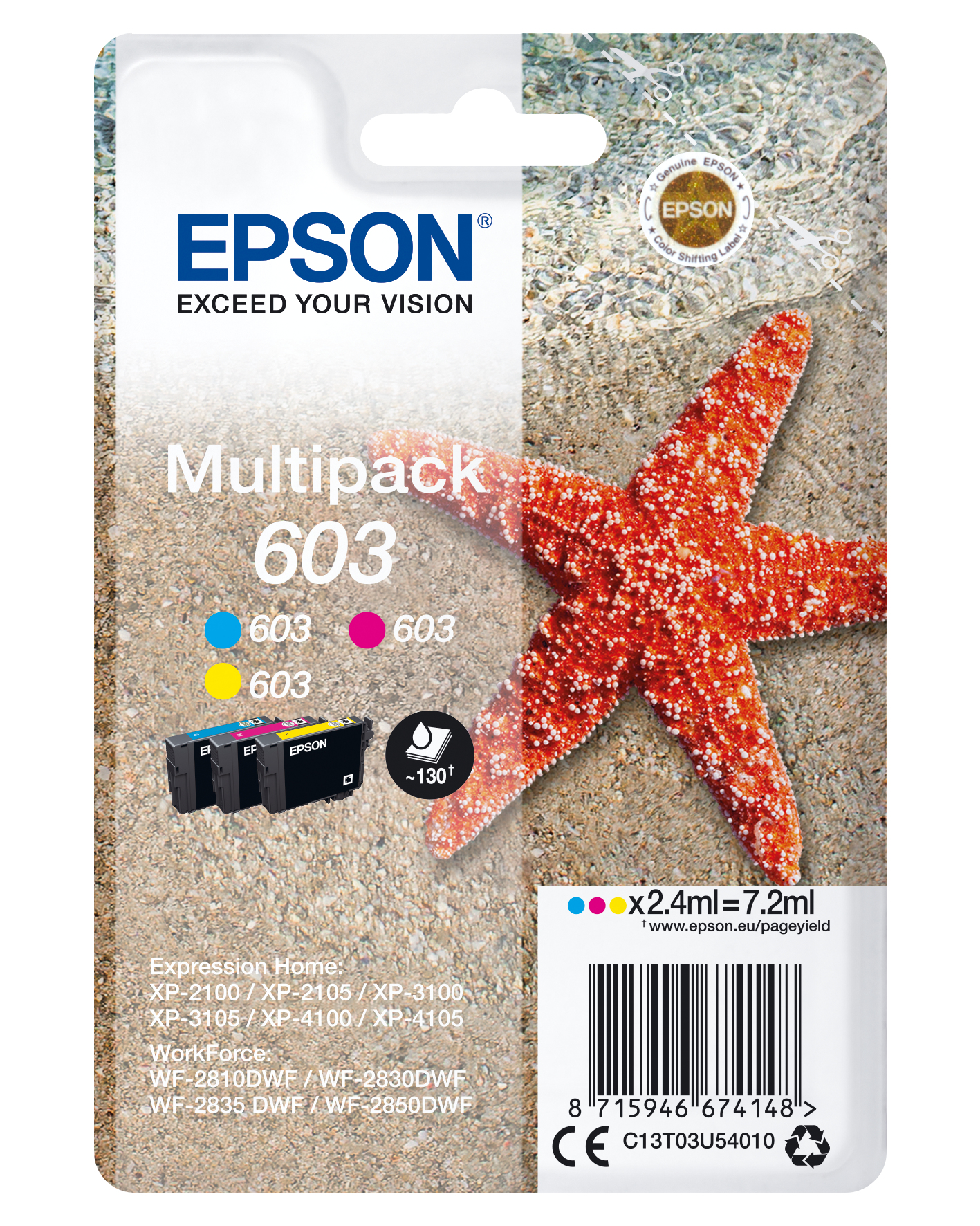 EPSON Multipack 3-colours 603 Ink
