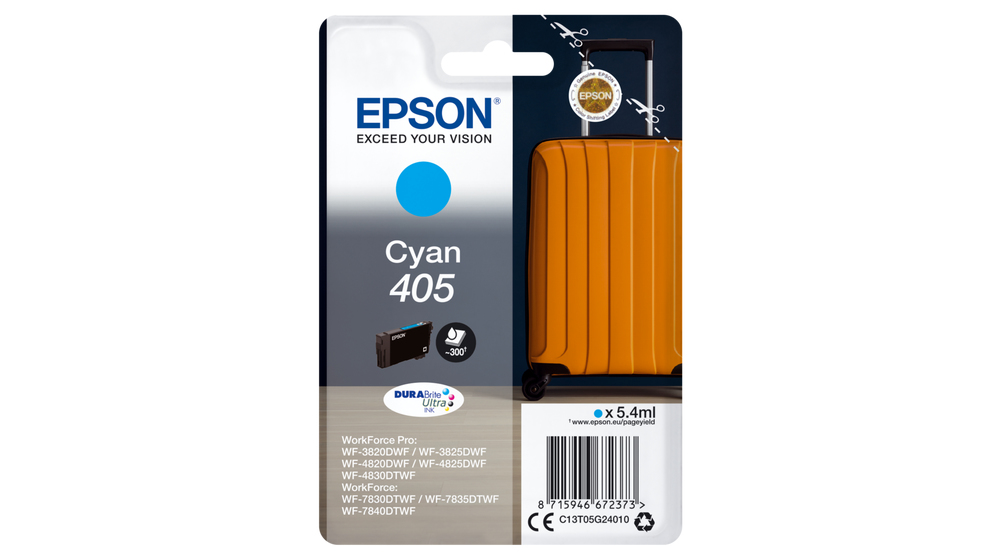 EPSON Singlepack Cyan 408XL Ultra Ink