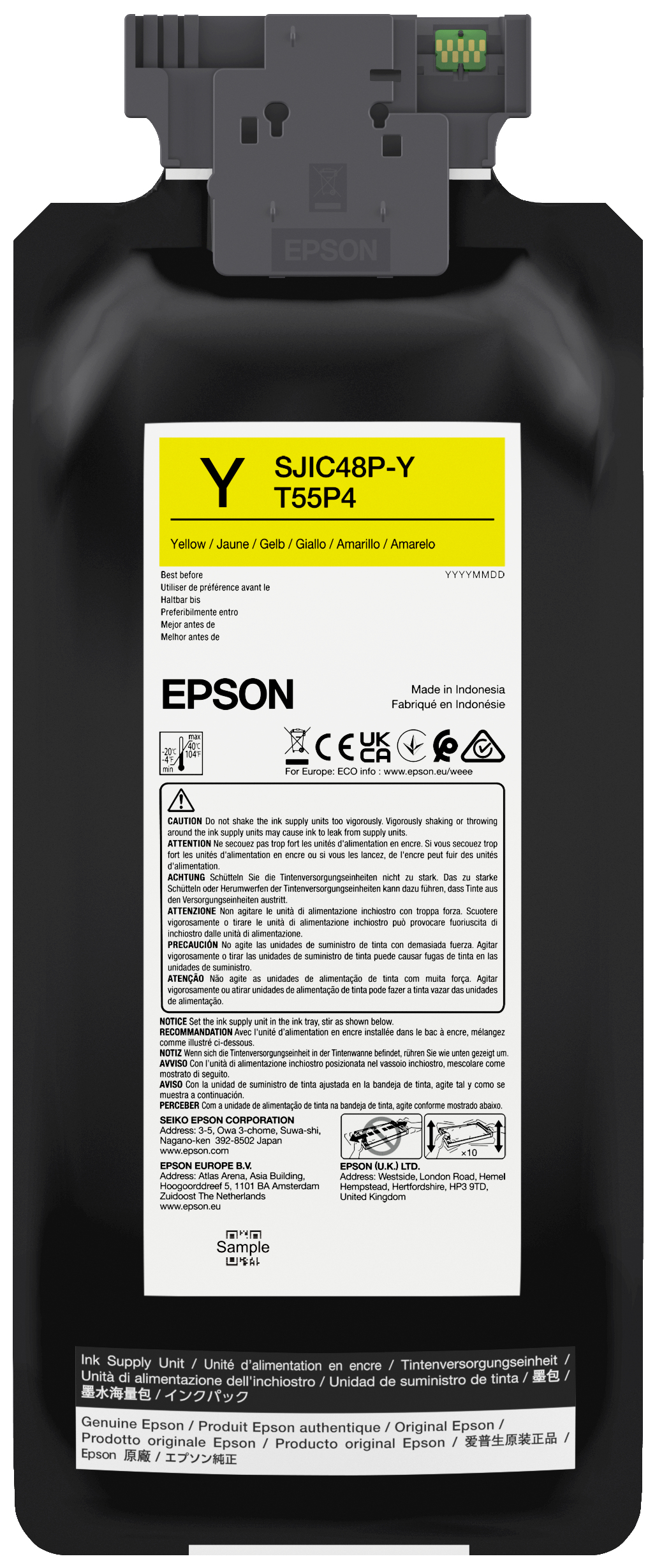 EPSON SJIC48P-Y Yellow ink cartridge CW C8000e