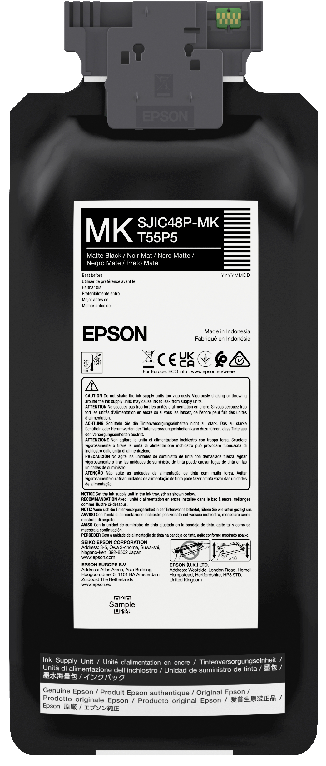 EPSON SJIC48P-MK Matt Bk ink cartridgeCWC8000e