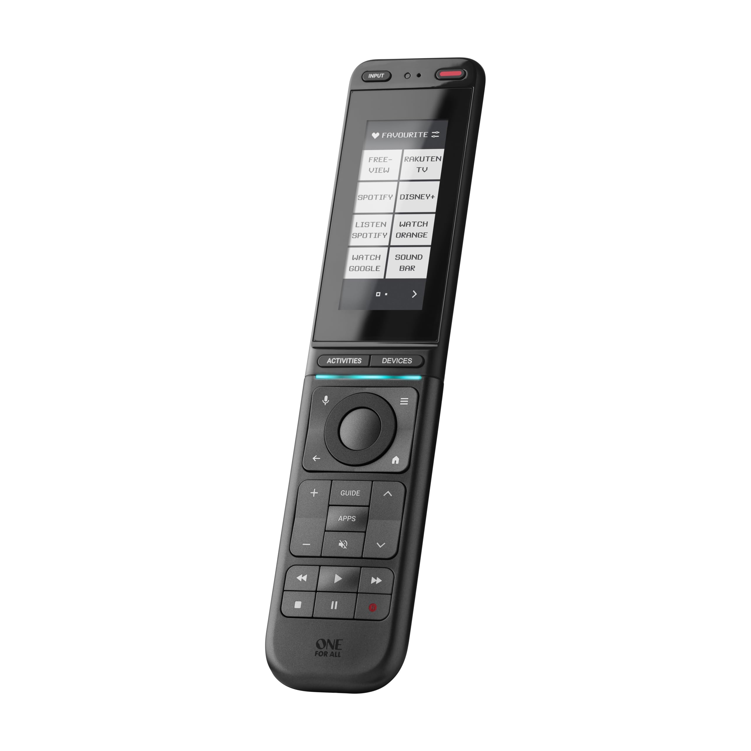 One for all Universelle 12-en-1 URC7985 Smart Control Pro Touch Gris et Noir