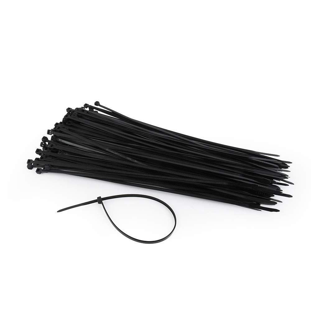 CableXpert Lot de 100 Colliers plastique/Serre câble - 250x3,6mm (Noir)