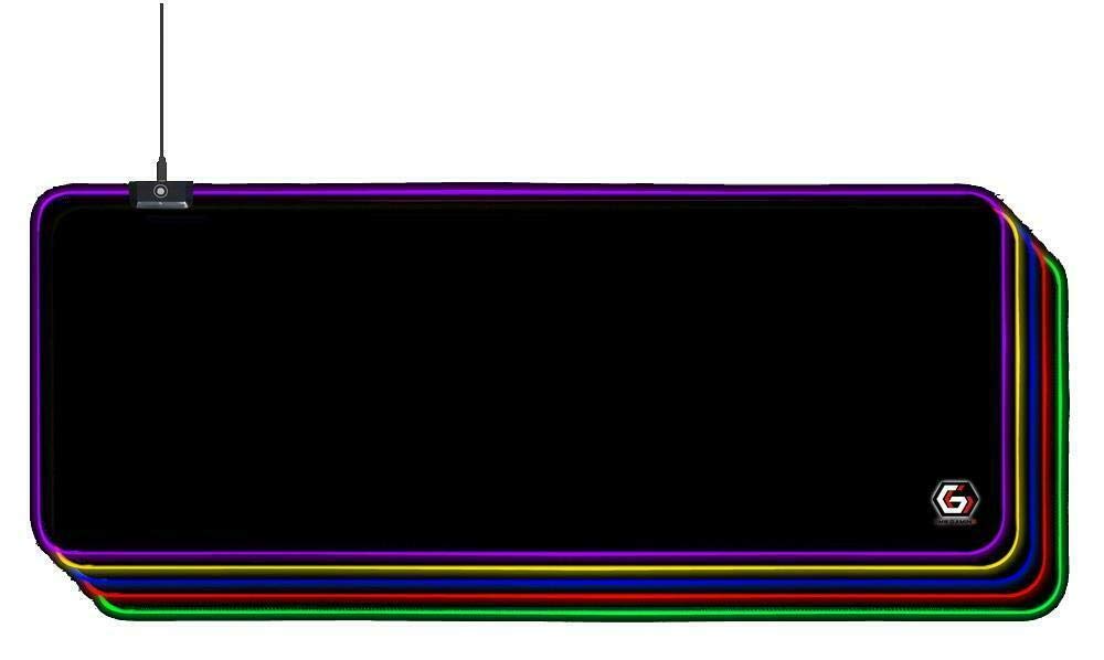 Gembird Tapis de souris Gamer RGB - Taille L (Noir)