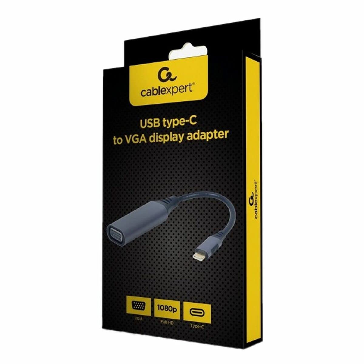 CableXpert Câble Convertisseur USB C vers VGA M/F 20cm (Gris)