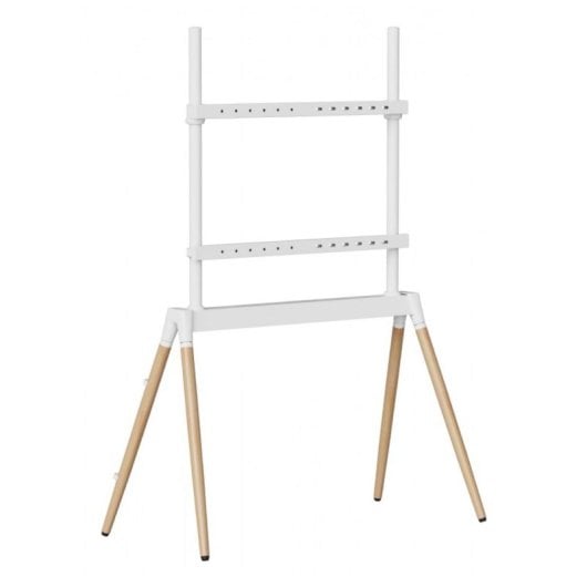 Gembird Support TV TVS-86F-01-W en Bois Blanc pour Écran jusqu'à 86