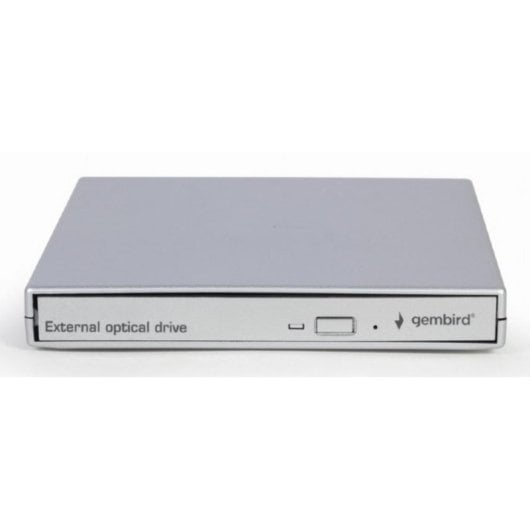 Gembird Lecteur optique DVD-USB-021-SV Externe USB 2.0 Argent pour PC de bureau