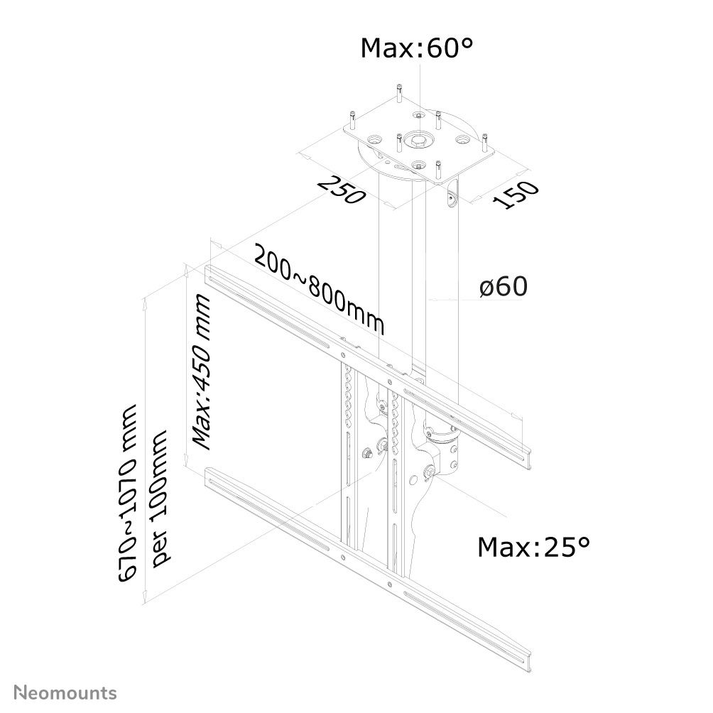 NEOMOUNTS BY NEWSTAR Neomounts PLASMA-C100