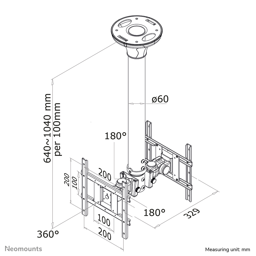 NEOMOUNTS BY NEWSTAR Neomounts FPMA-C200D