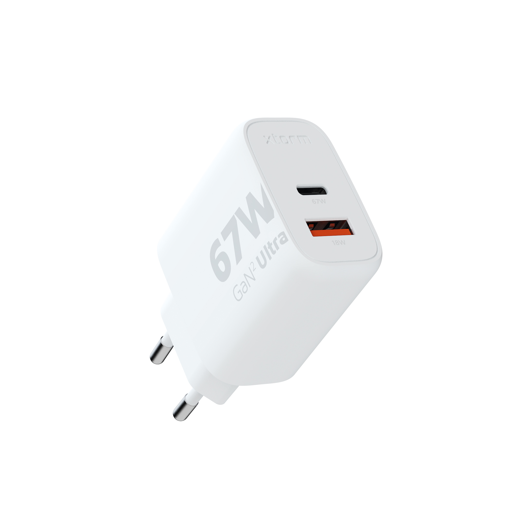 Xtorm XTORM Chargeur mural écologique XEC067 67 W 2 ports USB-A USB-C PD certifié GRS