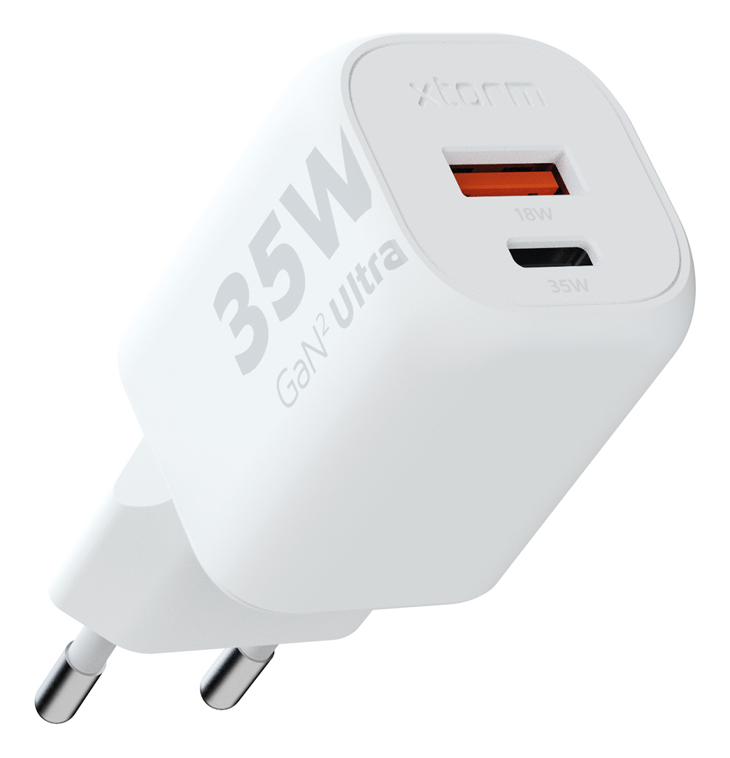 Xtorm XTORM Chargeur mural écologique XEC035 35 W 2 ports USB-A USB-C PD certifié GRS