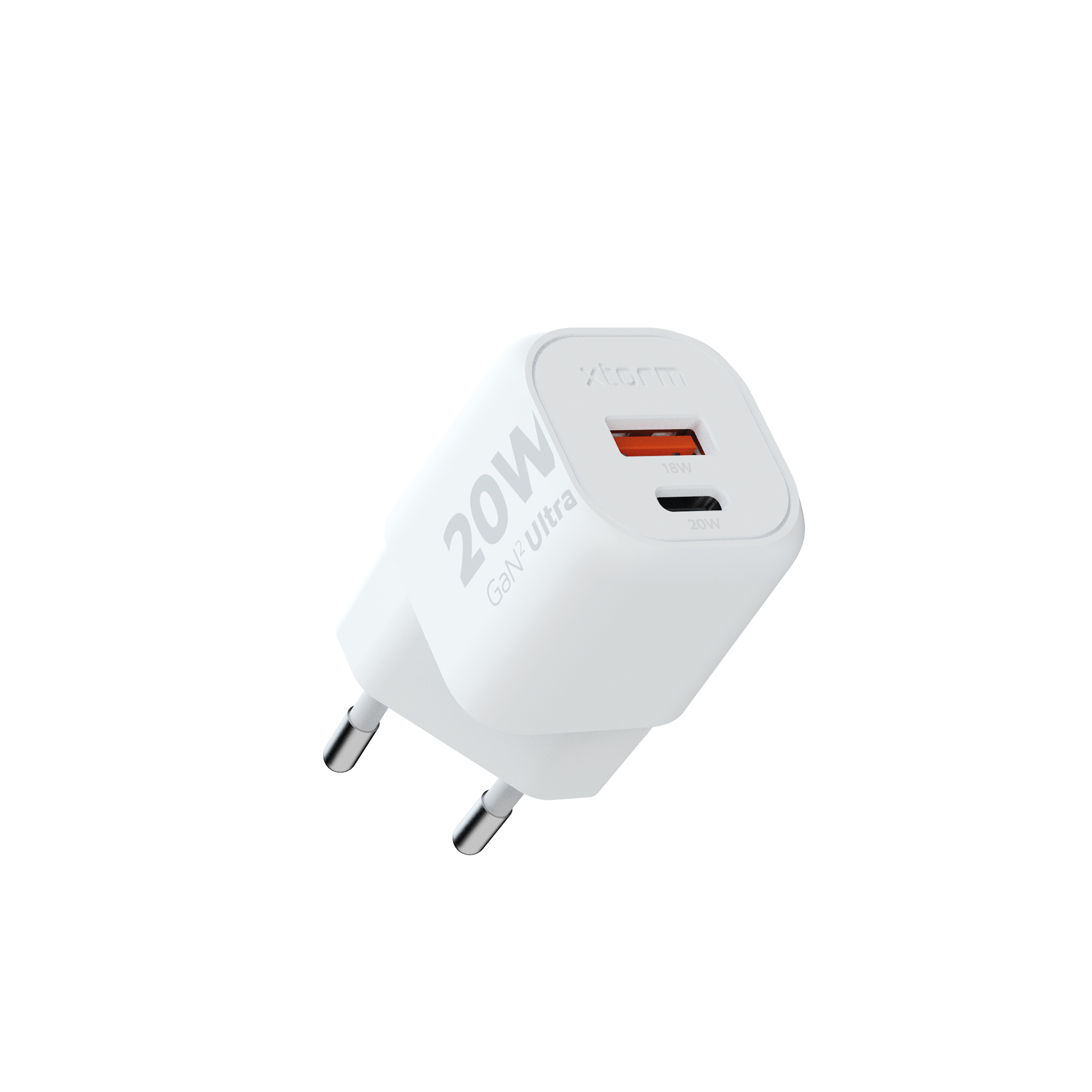 Xtorm XTORM Chargeur mural écologique XEC020 20 W 2 ports USB-A USB-C PD certifié GRS