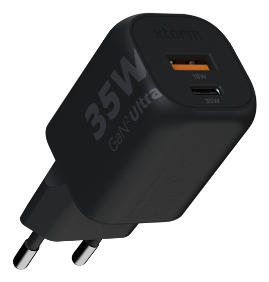 Xtorm XTORM Chargeur mural écologique XEC0351 35 W 2 ports USB-A USB-C PD certifié GRS