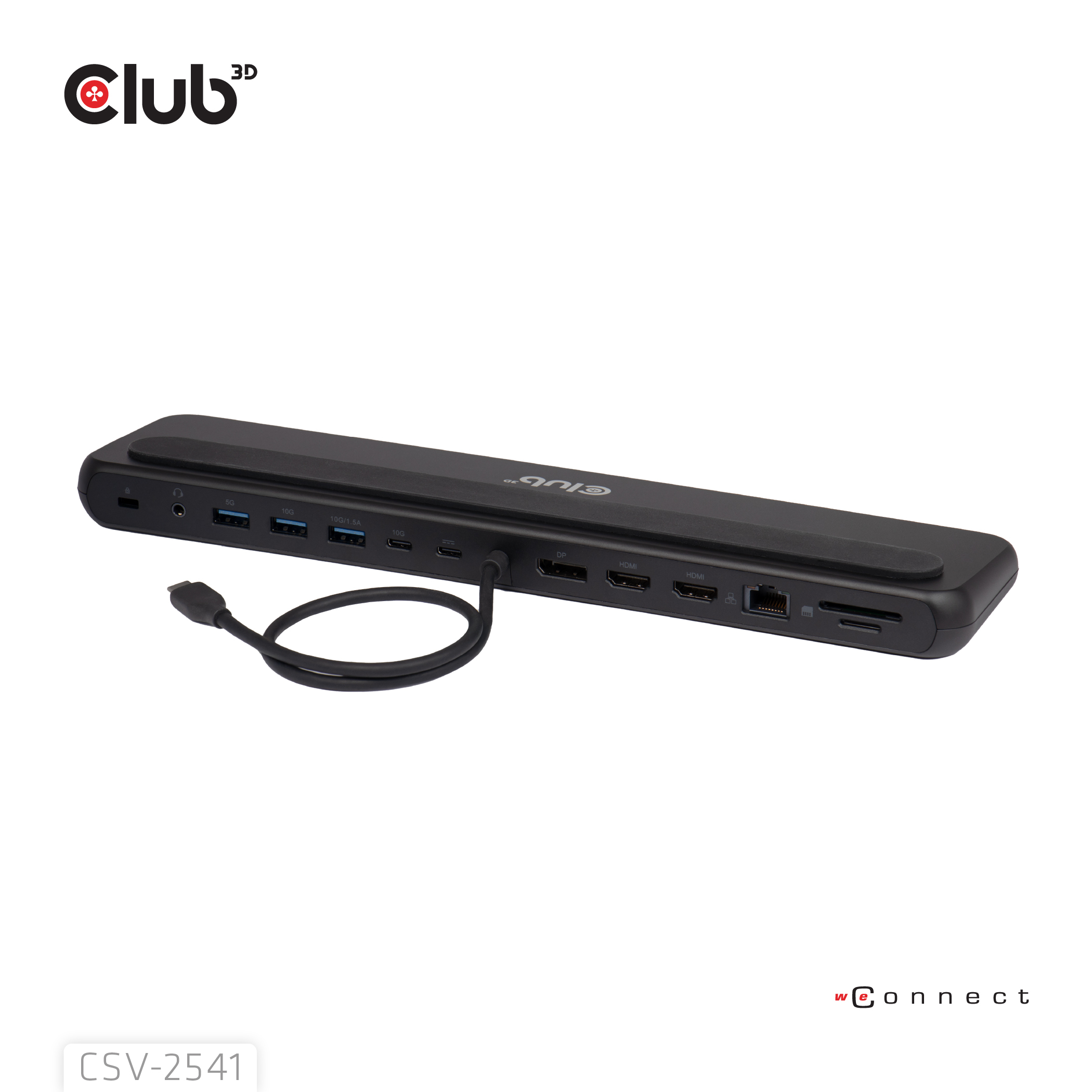 CLUB 3D Club3D USB-C 12in1-Dock >DP1.4/2xHDMI/2xUSB-C/ 8K30Hz PD100W retail