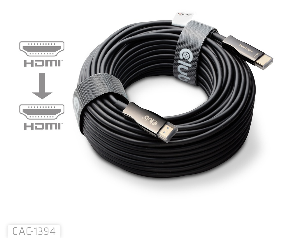 CLUB 3D Club3D HDMI-Kabel A -> A 2.1 aktiv opt. 8K60Hz UHD 100 Meter retail