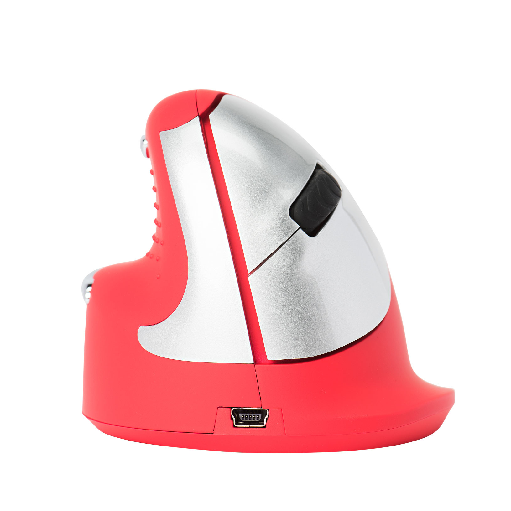 R-Go R-Go HE Sport Souris sans fil Bluetooth ergonomique pour gaucher (Gris/Rouge)