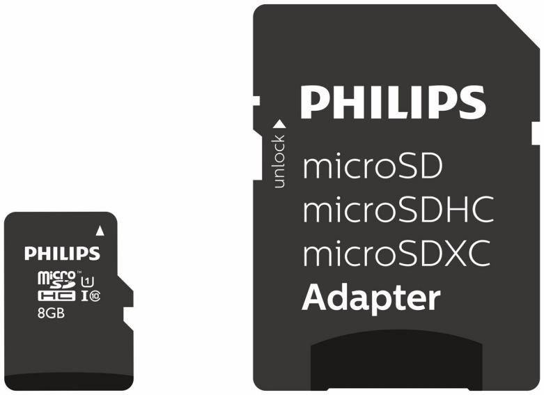 PHILIPS Carte microSDHC PHMSD08C10 8 Go