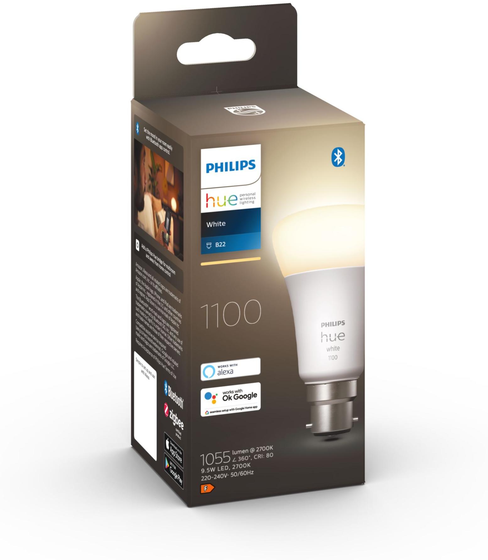 Philips Hue Hue ampoule White standard B22 75W à l'unité