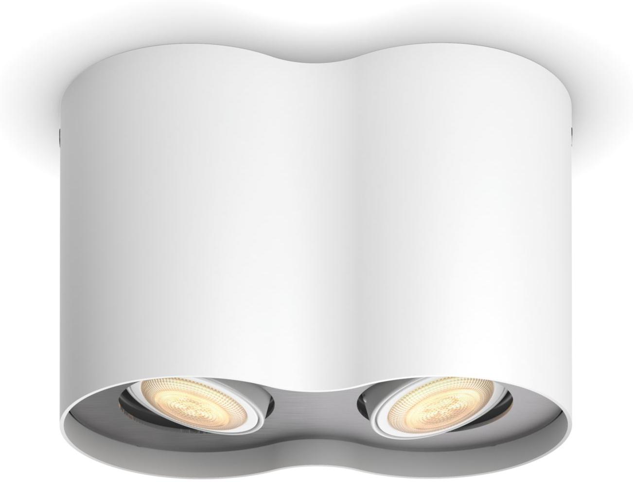 Philips Hue Luminaire Hue PILLAR plate/spiral Blanc x2+tl