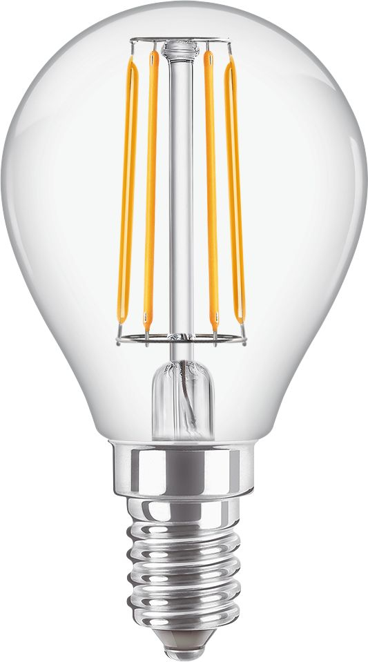PHILIPS Classic LED Tropfenlampe 470lm 4,3W 2700K P45 E14
